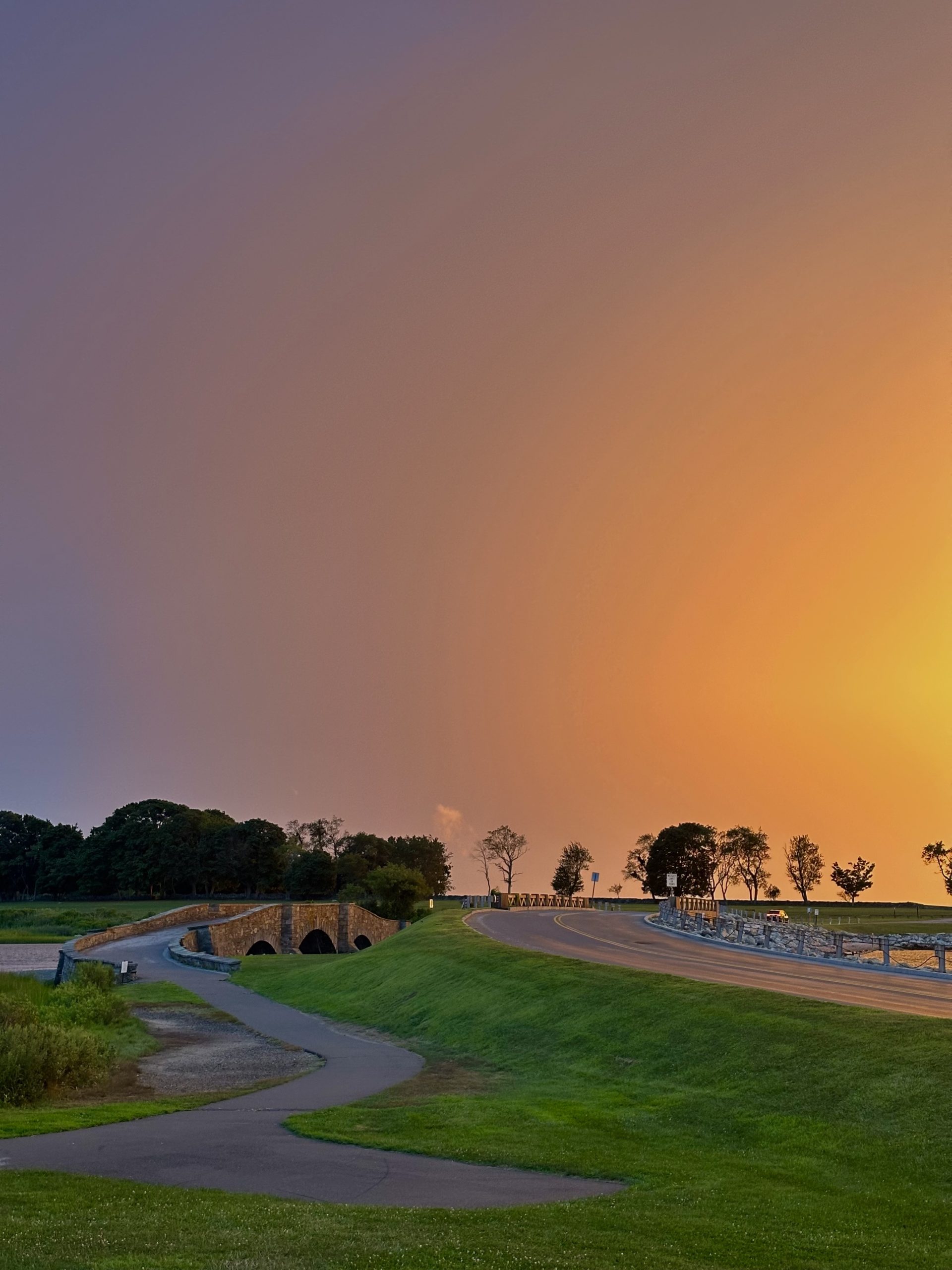 this is a picture of colt state park at sunset 